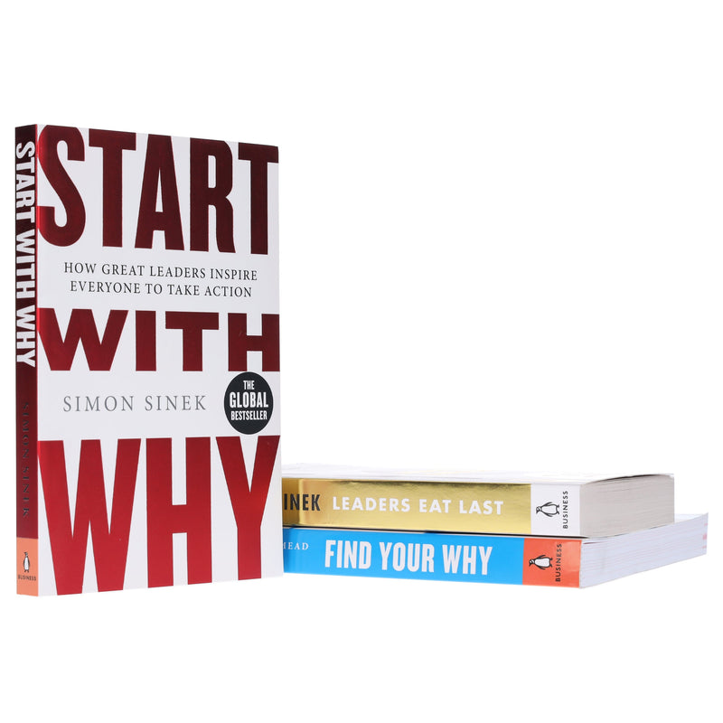 Start with Why Series By Simon Sinek 3 Books Collection Set - Non Fiction - Paperback Non-Fiction Penguin