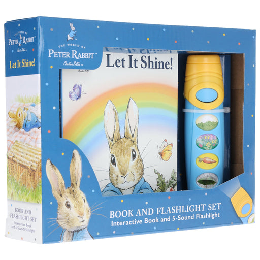 The World of Peter Rabbit: Let it Shine! Interactive Book and 5-Sound Flashlight Set - Ages 3-6 - Board Book 3-5 PI Kids
