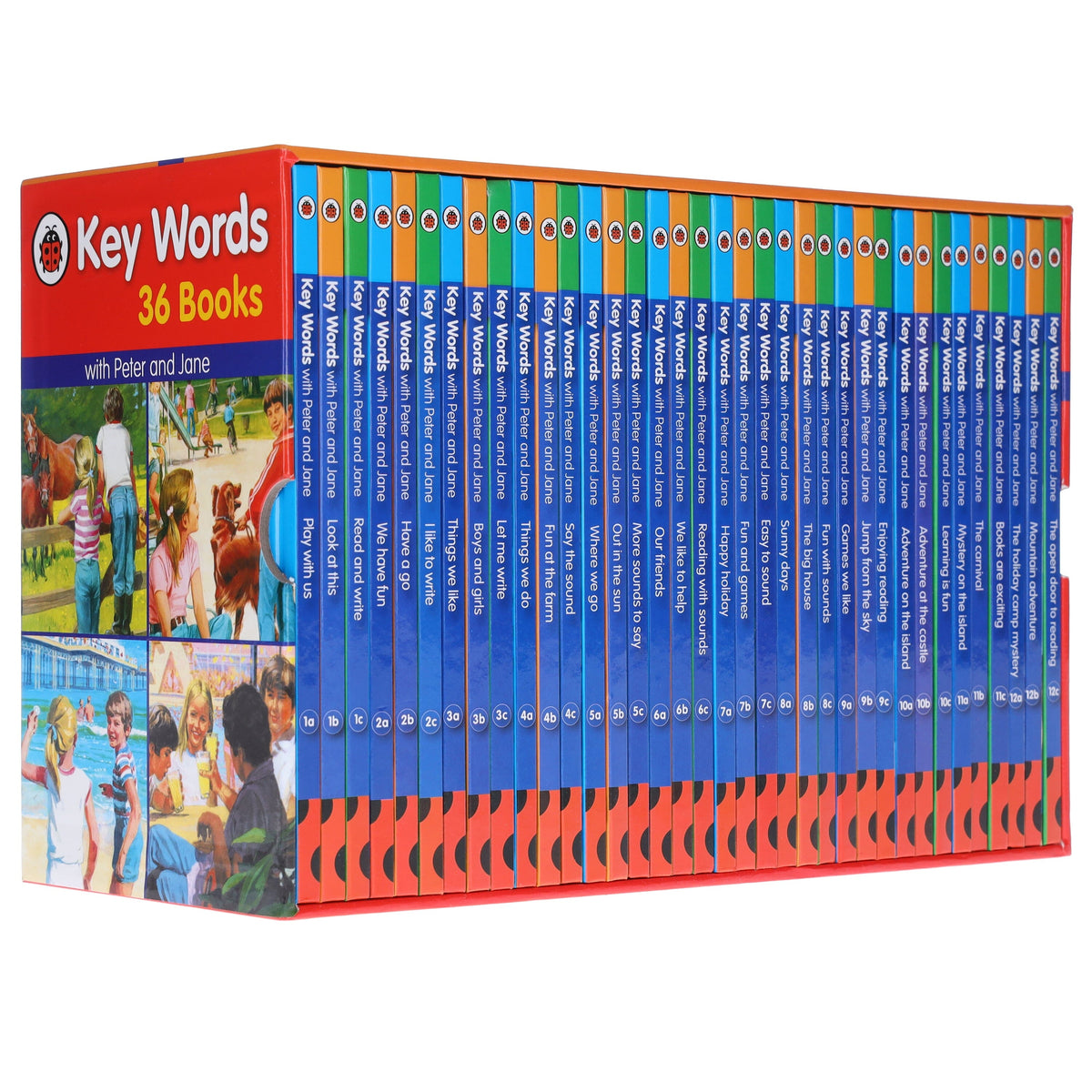 Ladybird Key Words with Peter and Jane 36 Books Collection Box Set