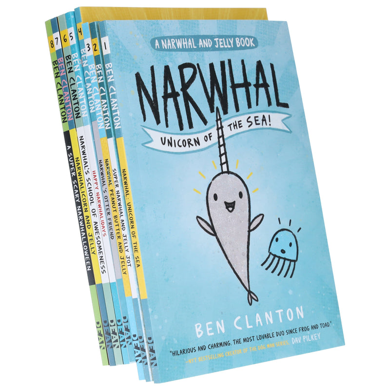 Narwhal and Jelly Series By Ben Clanton 8 Books Collection Set - Ages 4-8 - Paperback 5-7 HarperCollins Publishers