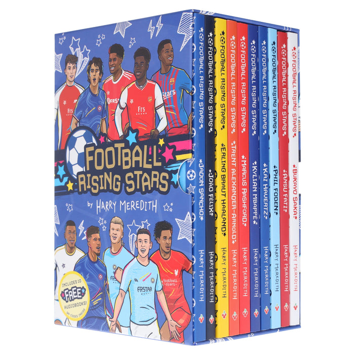 Football Rising Stars Series 1 by Harry Meredith 10 Books Collection Box Set - Ages 7-9 - Paperback 7-9 Sweet Cherry Publishing