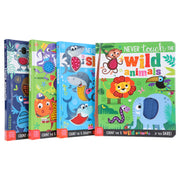 Never Touch The Animals Gift Set 4 Books Collection Box Set - Ages 1+ - Board Book 0-5 Make Believe Ideas