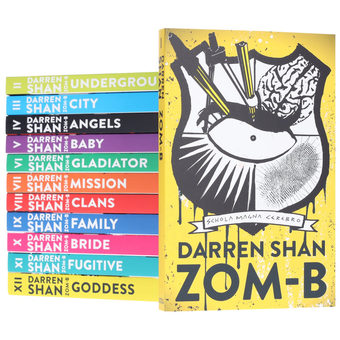 Zom-B 12 Books Collection Set Pack By Darren Shan - Ages 12+ - Paperback 9-14 Simon & Schuster