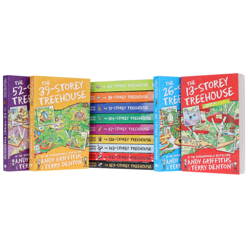 The Treehouse Series by Andy Griffiths & Terry Denton 13 Books Collection Box Set - Ages 5-11 - Paperback 5-7 Pan Macmillan