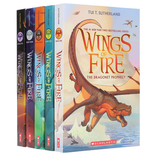 Wings of Fire by Tui T Sutherland 5 Books Collection Set - Ages 9-14 - Paperback 9-14 Scholastic