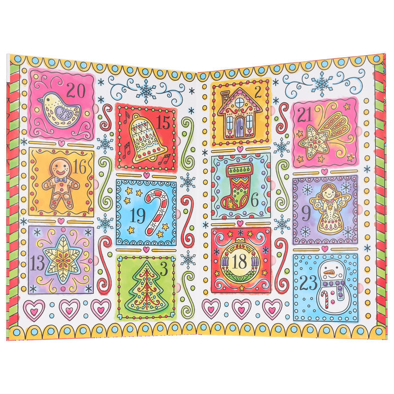 The Usborne: Magic Painting Advent Calendar by Abigail Wheatley 24 Books and a Brush - Ages 4+ - Paperback 3-5 Usborne Publishing Ltd