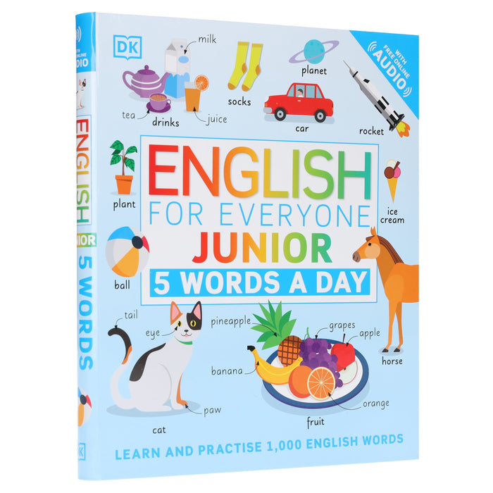 English for Everyone Junior 5 Words a Day: Learn and Practise 1,000 English Words - Ages 6-9 - Flexibound 7-9 Penguin Random House