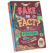 Fake or Fact? Series About (Dinosaurs, Space & Science) Illustrated 3 Books Collection Set (Includes a Free Audiobook!) - Ages 7-9 - Paperback 7-9 Sweet Cherry Publishing