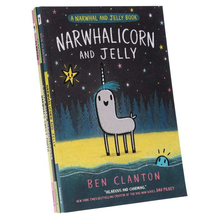 Narwhal and Jelly Series (Book 7-9) By Ben Clanton: Graphic Novels 3 Books Collection Set - Ages 4-7 - Paperback Graphic Novels HarperCollins Publishers