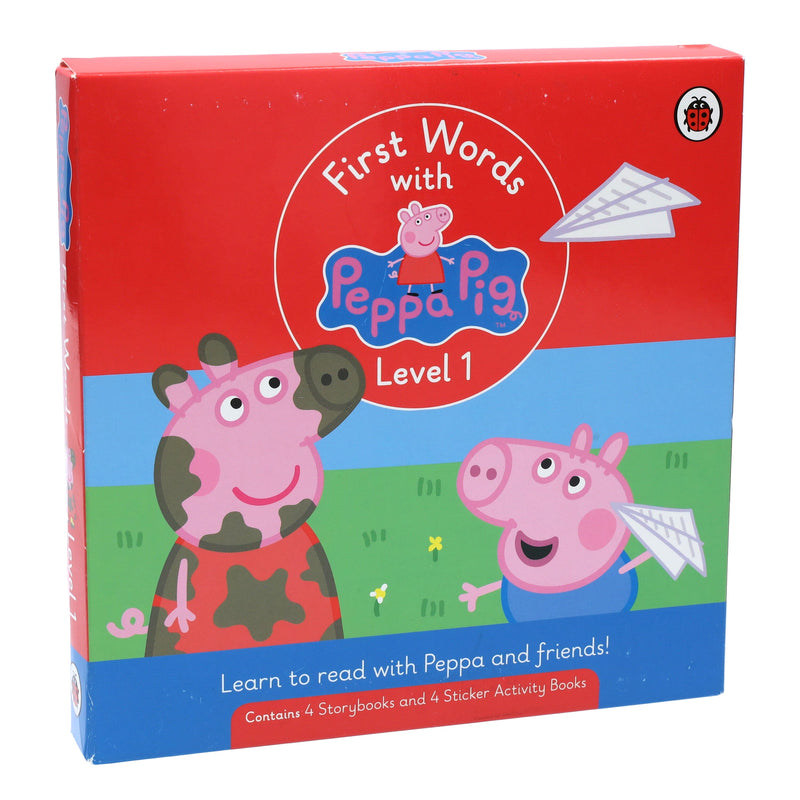 First Words with Peppa Pig (Level 1) 8 Books Collection Box Set - Ages 4-6 - Paperback 5-7 Penguin