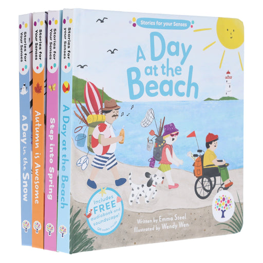 Stories for Your Senses Series by Emma Steel Illustrated 4 Books Collection Set - Ages 3-5 - Board Book (Includes Free Audiobook & Soundscape!) 3-5 Every Cherry Publishing