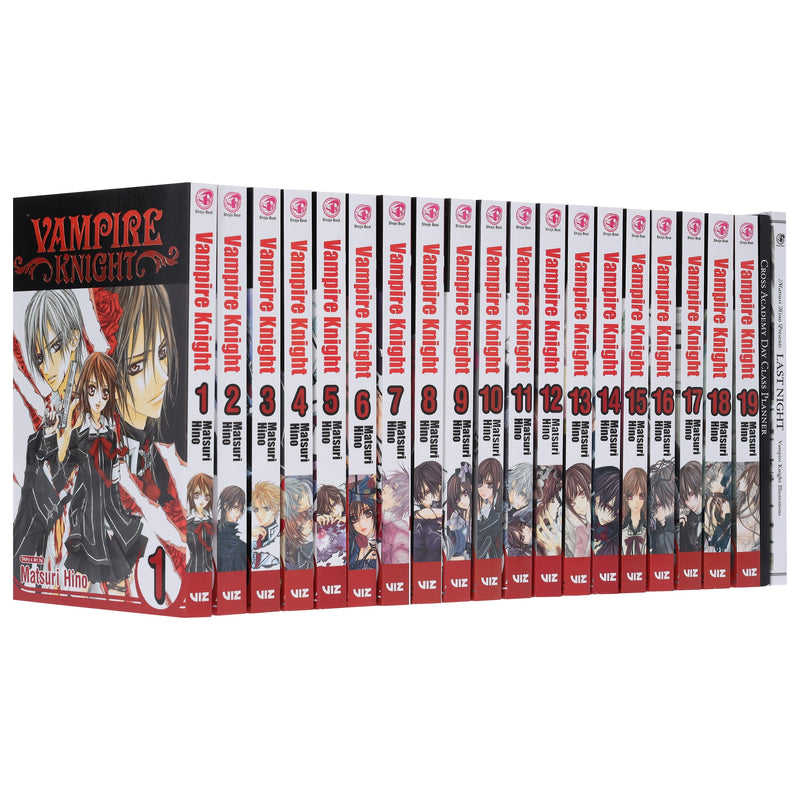 Vampire Knight (Vol 1-19) by Matsuri Hino 19 Books Complete Box Set With Premiums - Manga - Paperback Graphic Novels Viz Media, LLC