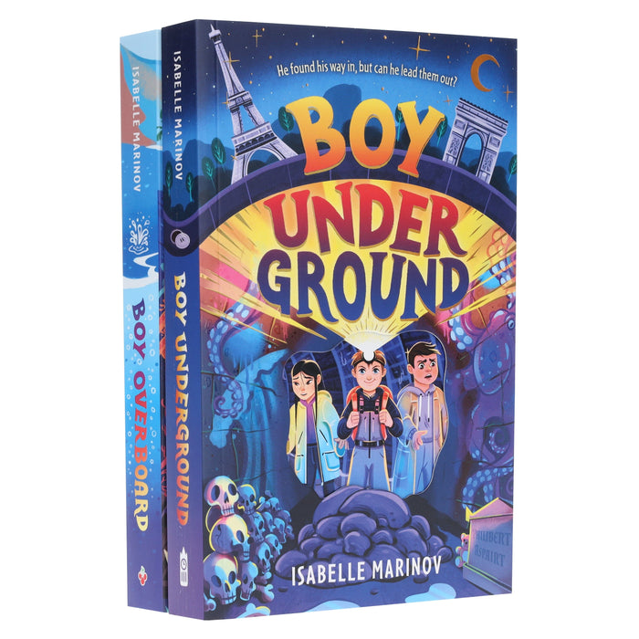 Isabelle Marinov Collection (Boy Underground & Boy Overboard) 2 Books Set - Ages 9-14 - Paperback 9-14 Sweet Cherry Publishing