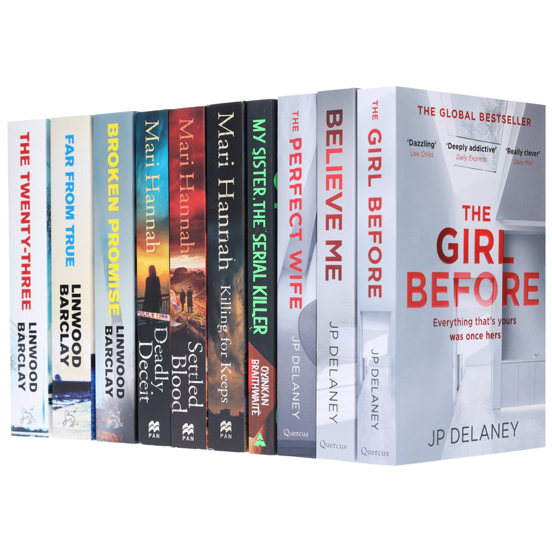 Dark Thriller & Suspense Bundle 10 Books Collection Set - Fiction - Paperback Fiction Various