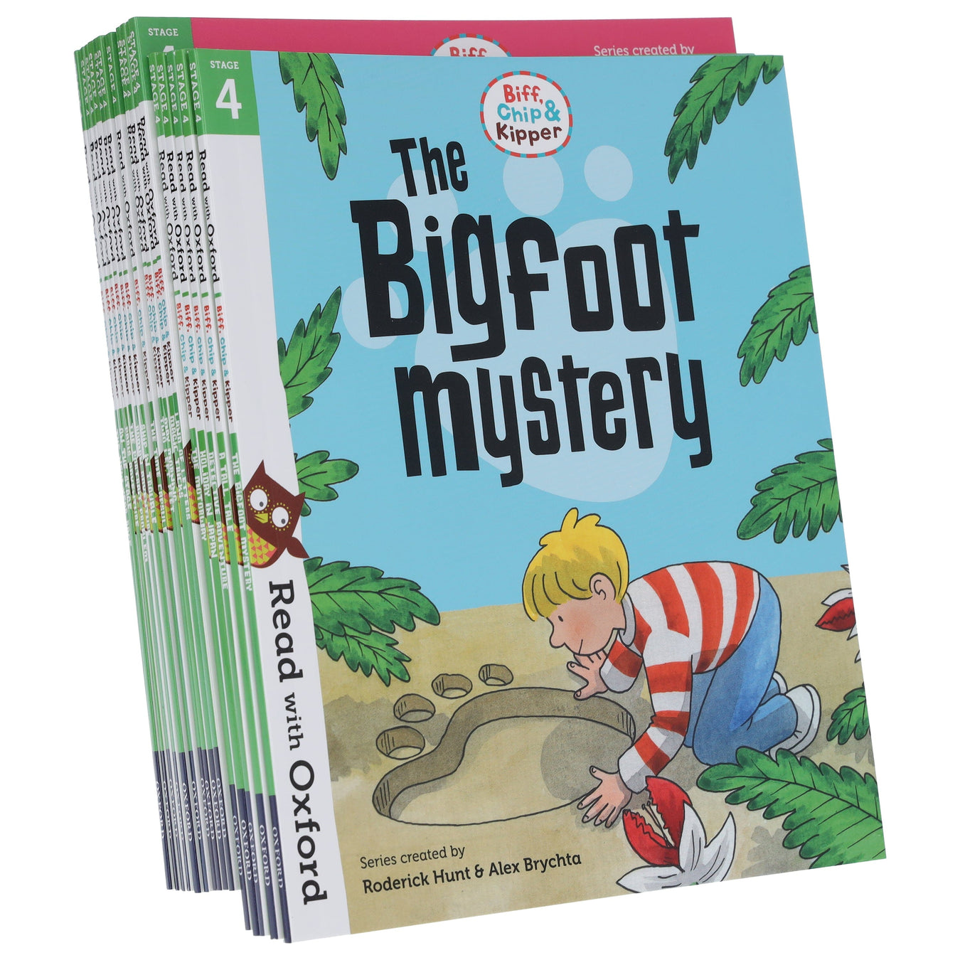 Biff, Chip and Kipper: Read with Oxford Stage 4 16 Books Collection Set by Roderick Hunt - Age 5+ - Paperback B2D DEALS Oxford University Press