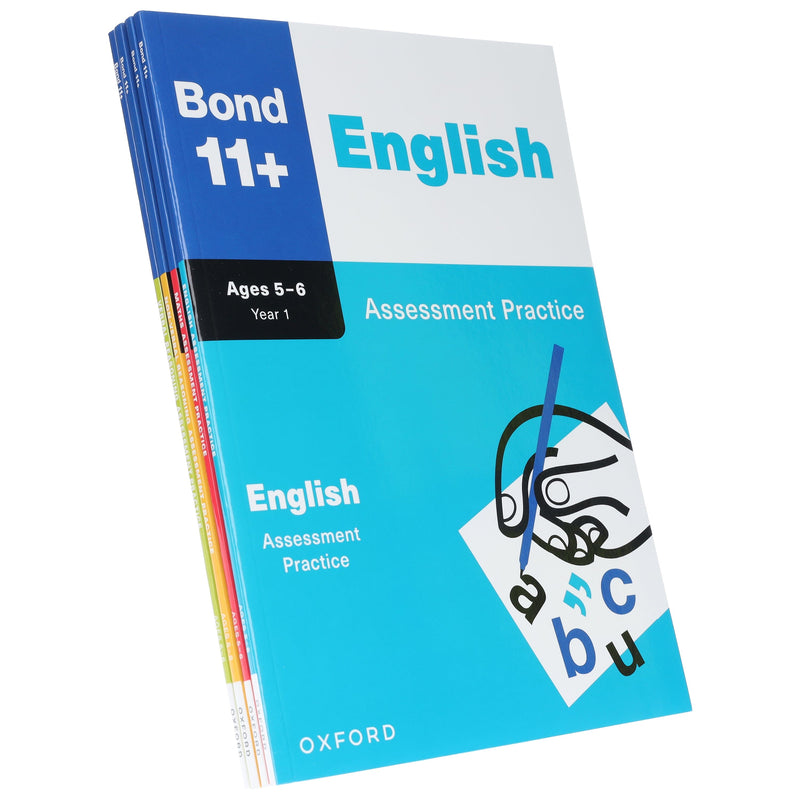 Bond 11+ Assessment Practice Year 1 (Ages 5-6) By Oxford: 4 Books Collection Set - Paperback 5-7 Oxford University Press