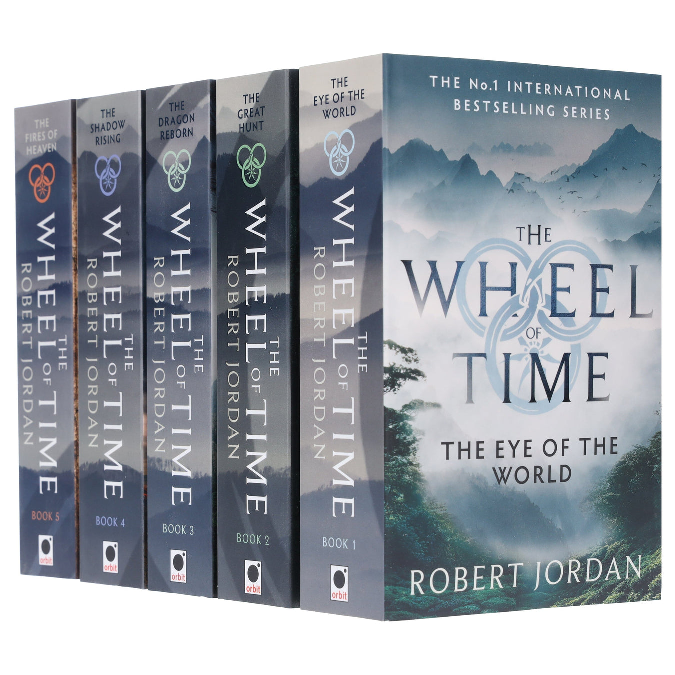 The Wheel of Time by Robert Jordan: Books 1-5 Collection Set - Fiction - Paperback Fiction Hachette