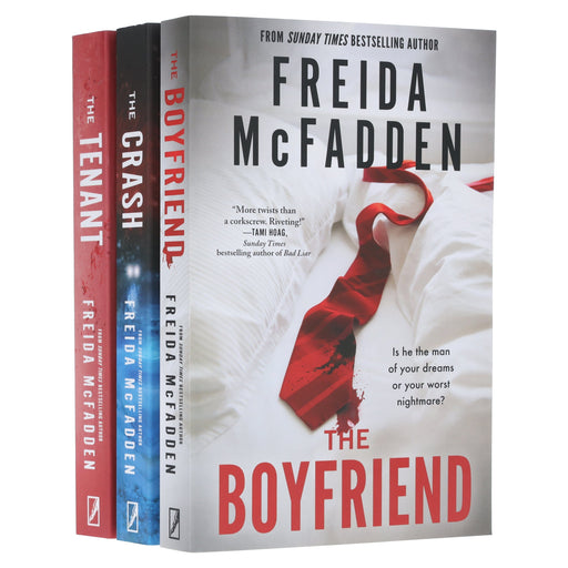 Freida McFadden Collection (The Boyfriend, The Crash & The Tenant) 3 Books Set - Fiction - Paperback Fiction Sourcebooks