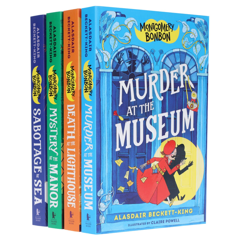 Montgomery Bonbon Series by Alasdair Beckett-King: Illustrated 4 Books Collection Set - Ages 9-12 - Paperback 9-14 Walker Books