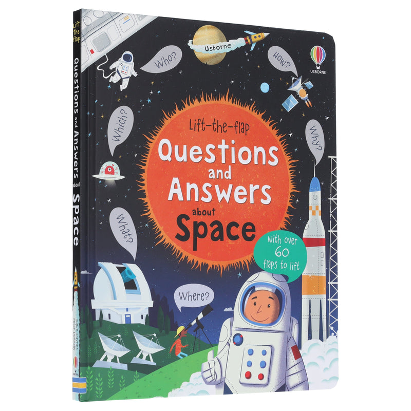 Usborne: Lift-the-Flap Questions and Answers About Space by Katie Daynes - Ages 5+ - Board Book 5-7 Usborne Publishing Ltd