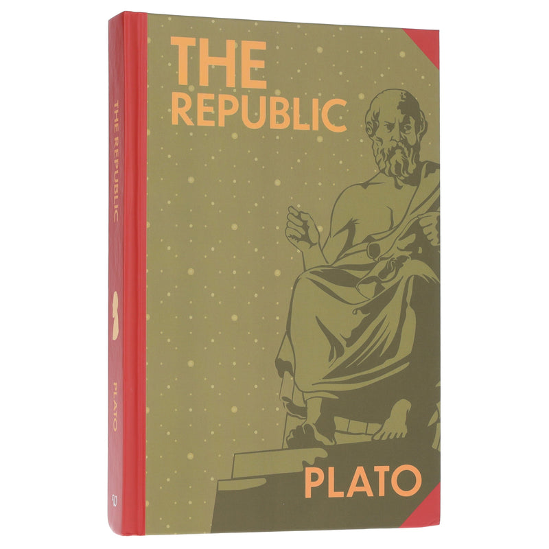 The Republic Book By Plato - Non Fiction - Sprayed Edges Hardback Non-Fiction Wilco Books