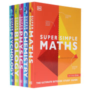 Super Simple: Maths, Chemistry, Physics, Biology & Psychology The Ultimate Bitesize Study Guide 5 Books Collection Set - Non Fiction - Paperback Non-Fiction DK