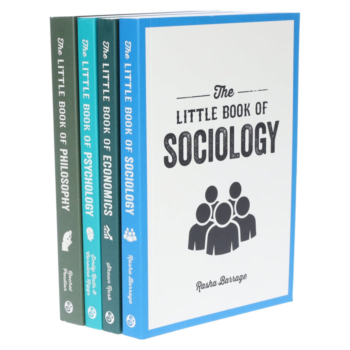 The Little Book of Philosophy, Sociology, Economics & Psychology 4 Pocket Books Collection Set - Non Fiction -Paperback Non-Fiction Hachette
