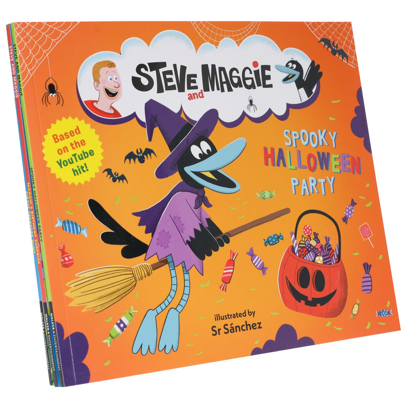 Steve and Maggie Collection Illustrated 3 Picture Books Set - Ages 3-7 - Paperback 3-5 Walker Books