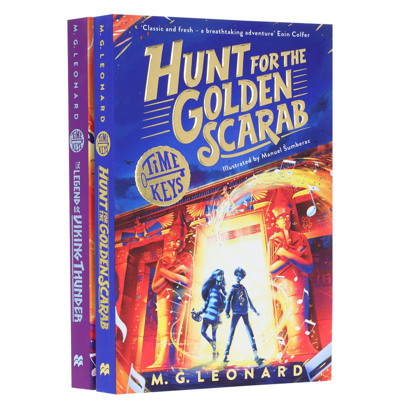 Time Keys Series by M. G. Leonard Illustrated 2 Books Collection Set - Ages 9-11 - Paperback 9-14 Macmillan