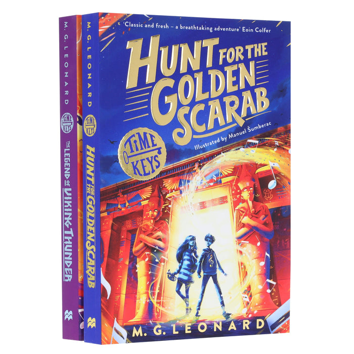 Time Keys Series by M. G. Leonard Illustrated 2 Books Collection Set - Ages 9-11 - Paperback 9-14 Macmillan
