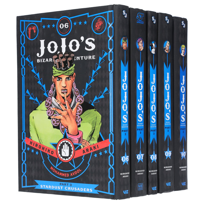 JoJo’s Bizarre Adventure: Part 3 - Stardust Crusaders (Vol. 6-10) by Hirohiko Araki 5 Books Collection Set - Fiction - Hardback Fiction Viz Media, Subs. of Shogakukan Inc