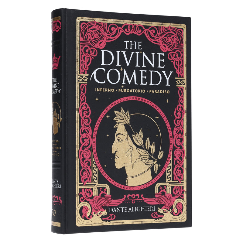 The Divine Comedy - Inferno, Purgatorio, Paradiso by Dante Alighieri - Fiction - Hardcover (Leather-Bound) Fiction Wilco Books
