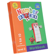 Numberblocks and Alphablocks (Orange: Level 2) Collection 6 Workbooks Set With Fun Stickers - Ages 3-5 - Paperback 3-5 Sweet Cherry Publishing