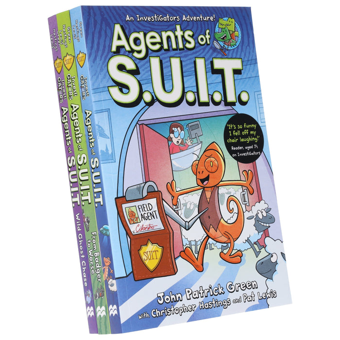 InvestiGators: Agents of S.U.I.T. Series by John Patrick Green 3 Books Collection Set - Ages 7-11 - Paperback Graphic Novels Macmillan