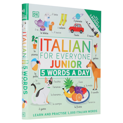 Italian for Everyone Junior 5 Words a Day: Learn and Practise 1,000 Italian Words - Ages 5-9 - Flexibound 5-7 Penguin Random House