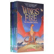 Wings of Fire Graphix Series (Book 5-8) By Tui T. Sutherland: Graphic Novels 4 Books Collection Set - Ages 8-12 - Paperback Graphic Novels Scholastic