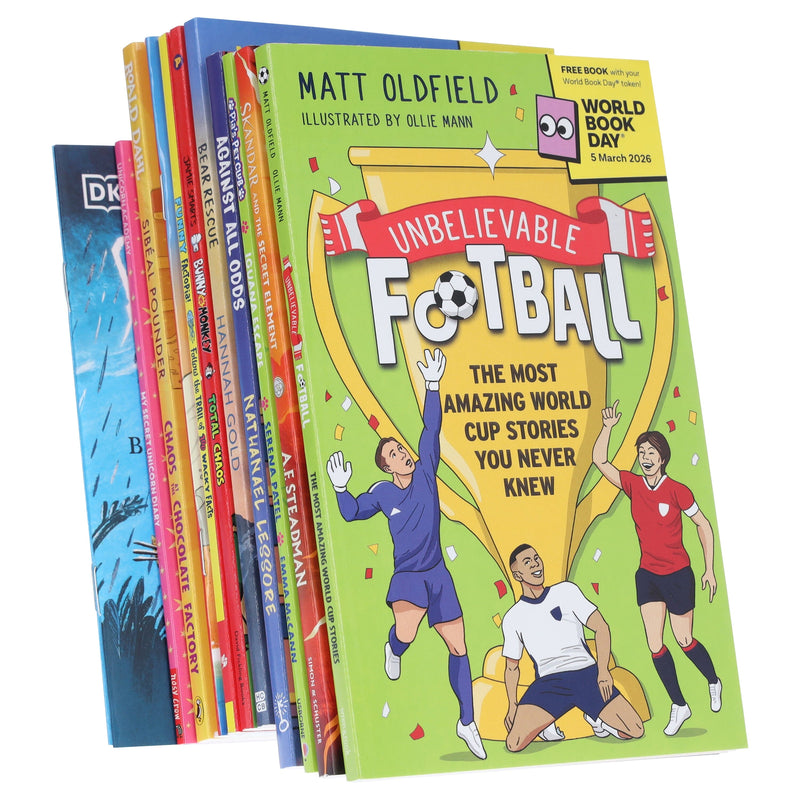 World Book Day 2026 Collection 12 Books Set - Ages 5+ - Paperback 5-7 Various