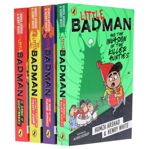 Little Badman Collection By Humza Arshad & Henry White Illustrated 4 Books Set - Ages 7-12 - Paperback 9-14 Penguin Random House