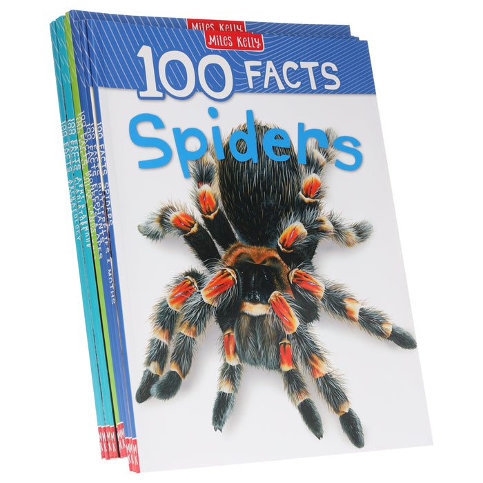 100 Facts Series by Steve Parker & Others 10 Books Collection Set - Ages 7+ - Paperback 7-9 Miles Kelly Publishing Ltd