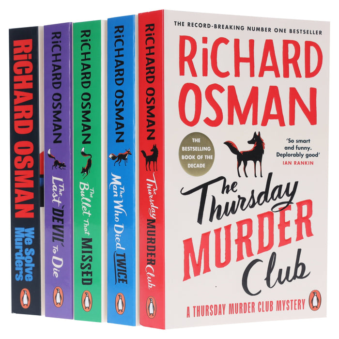 Thursday Murder Club & We Solve Murders Series by Richard Osman 5 Books Collection Set - Fiction - Paperback Fiction Penguin Random House