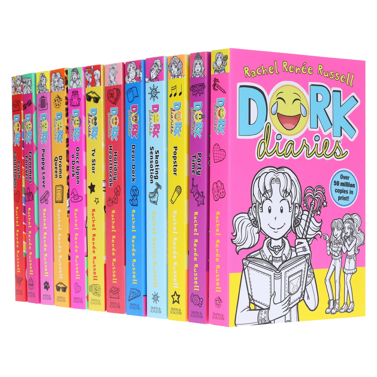 Dork Diaries Series (Vol. 1-12) By Rachel Renee Russell 12 Books