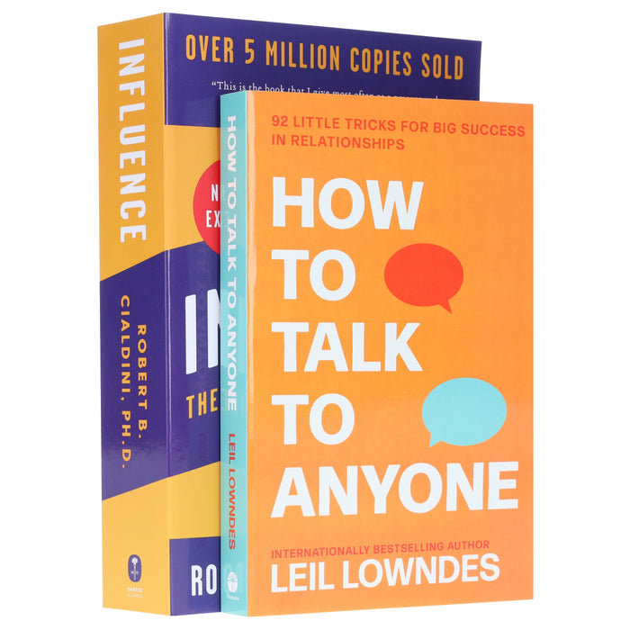 Influence: The Psychology of Persuasion & How to Talk to Anyone by Leil Lowndes & Robert B. Cialdini, PH.D. 2 Books Collection Set - Non Fiction – Paperback Non-Fiction HarperCollins Publishers