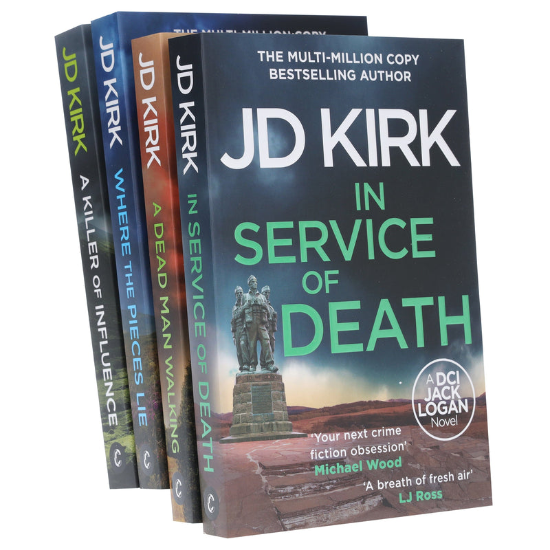 DCI Logan Crime Thrillers (Book 17-20) by JD Kirk 4 Books Collection Set - Fiction - Paperback Fiction Zertex Crime