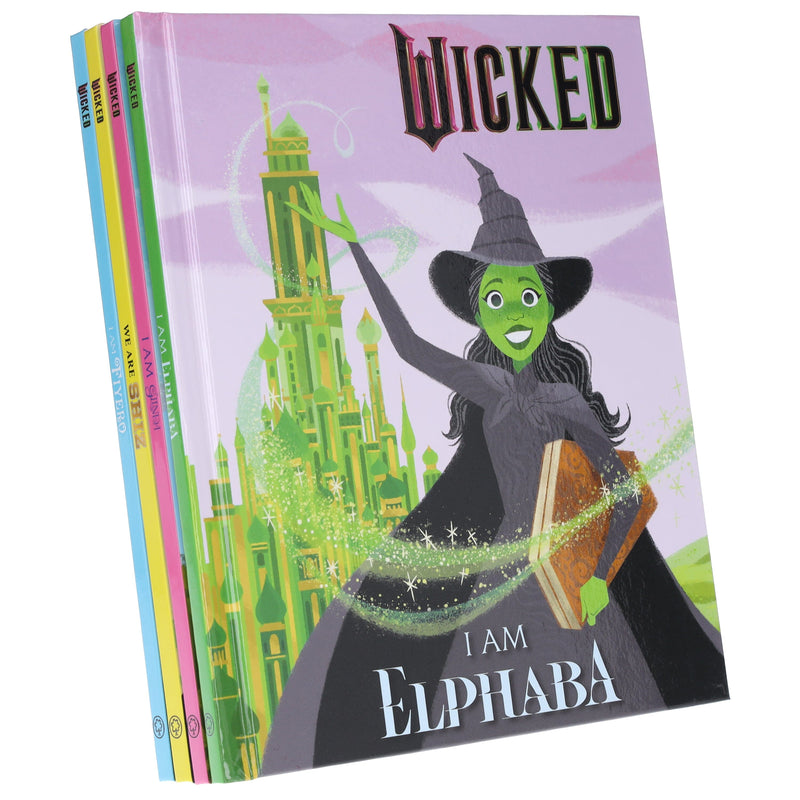 Wicked by Mary Man-Kong Illustrated 4 Books Collection Set With Witch from the West Kids Costume 3-5 Hachette