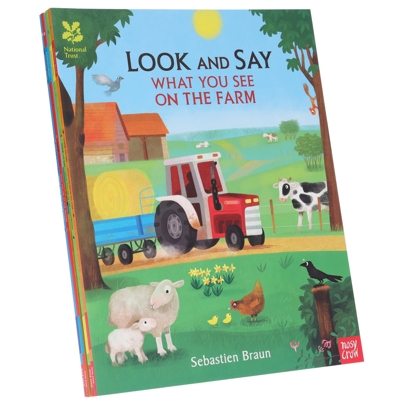 National Trust Look and Say 4 Books Collection Set By Sebastien Braun - Ages 0-5 - Paperback 0-5 Nosy Crow Ltd
