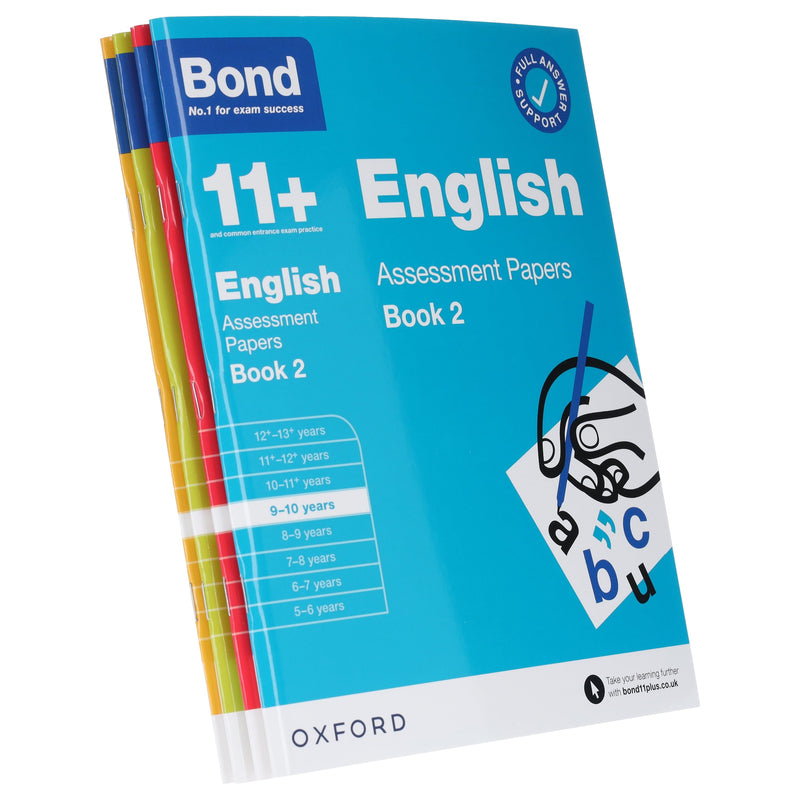 Bond 11+ Assessment Papers Book 2 (9-10 Years) 4 Books Collection by Oxford - Paperback 9-14 Oxford University Press