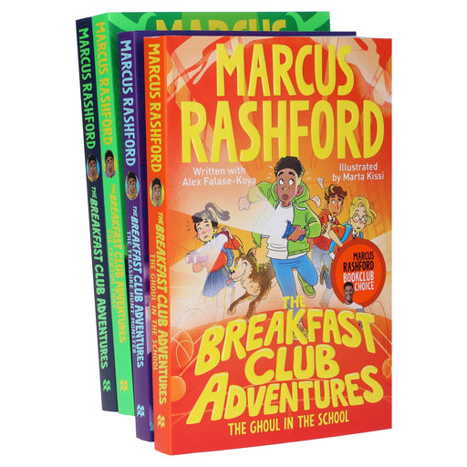 The Breakfast Club Adventures Series By Marcus Rashford 4 Books Collection Set - Ages 8-11 - Paperback 9-14 Pan Macmillan