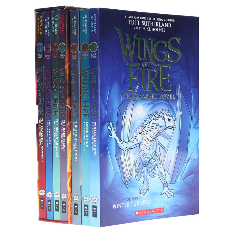 Wings of Fire Graphix Series By Tui T. Sutherland Graphic Novels 7 Books Collection - Ages 8-12 - Paperback Graphic Novels Scholastic