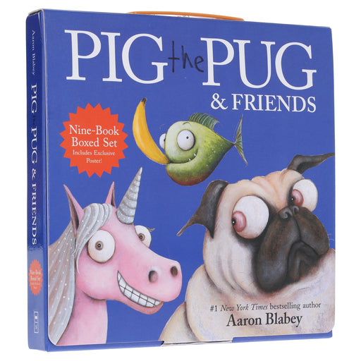 Pig The Pug & Friends by Aaron Blabey 9 Books Boxed Set (Includes Exclusive Poster!) - Ages 3+ - Paperback 3-5 Scholastic