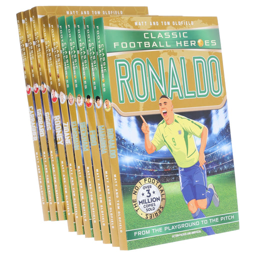 Classic Football Heroes 10 Books Collection Set By Matt & Tom Oldfield - Ages 8-14 - Paperback 9-14 Bonnier Books Ltd